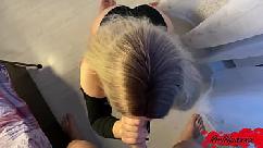 Horny girl deep sucking dick and fucking in different poses